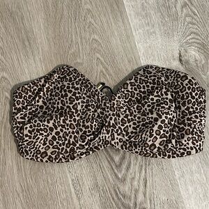 Victoria Secret Leopard Print Bikini Strapless Top only